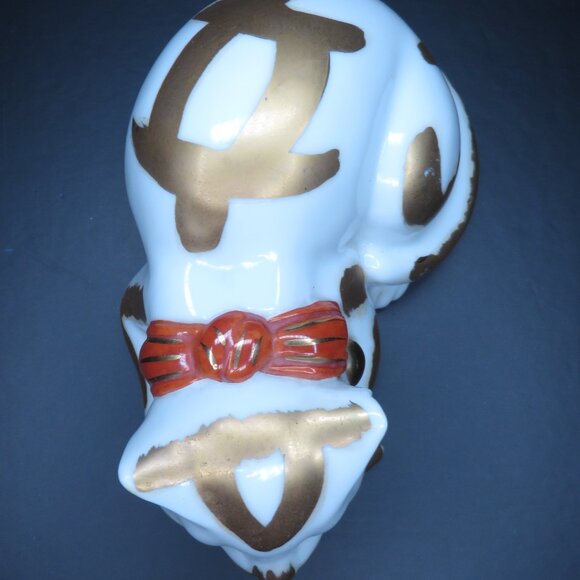 Vintage Kutani Neko, a Japanese Porcelain Sleeping Cat Figurine - Picture 4 of 6